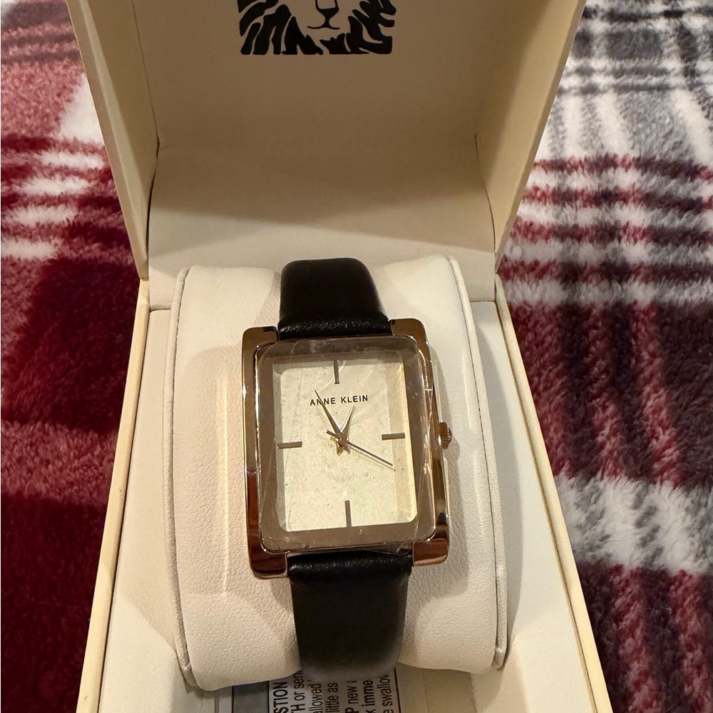 Anne Klein Gold and Black Women's Watch